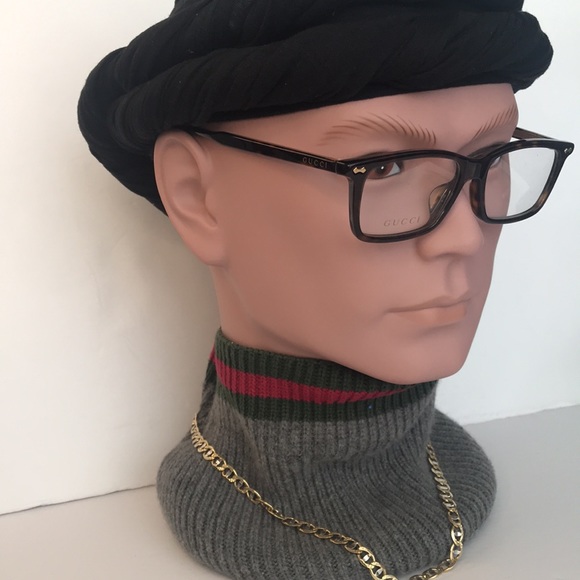 Auth - New - Gucci GG0191OA 006 HAVANA HAVANA TRANSPARENT MEN OPTICAL EYEGLASSES - Picture 6 of 16